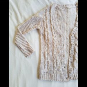 Chunky cable knit cardi